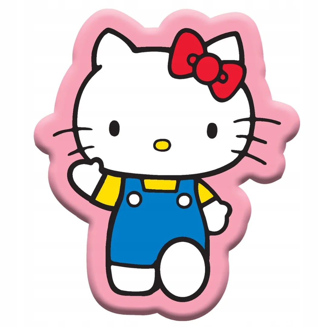 Poduszka Hello Kitty Kształtka Różowa z Kokardką do Pokoju Dziecka