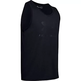 Under Armour Koszulka SPORTSTYLE LOGO TANK Czarna 1329589-001-01 - Koszulki męskie - miniaturka - grafika 1