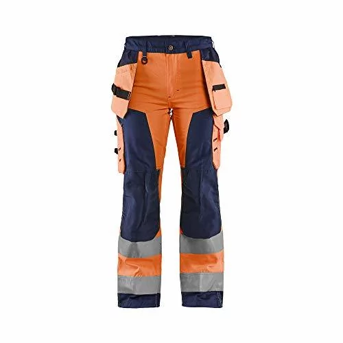 Blaklader 715618115349D25 damskie spodnie robocze z kieszeniami na  narzędzia, pomarańczowe/zielone, rozmiar D25 - Ceny i opinie na Skapiec.pl