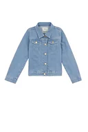 Płaszcze damskie - DeFacto Płaszcz dziewczęcy, niebieski (Ice Blue), 6-7 Lata - miniaturka - grafika 1