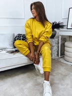 Dresy damskie - Komplet damski dresowy ARIELLA PREMIUM żółty Dstreet AY0734-XL - miniaturka - grafika 1