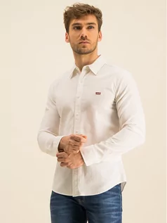 Koszule męskie - Levi's Koszula Long Sleeved Shirt 86625-0002 Biały Slim Fit - grafika 1