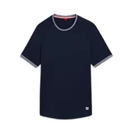 Koszulki sportowe męskie - Koszulka męska Wilson M Court Performance Crew Navy L - miniaturka - grafika 1