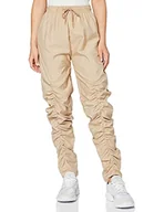 Spodnie damskie - Unique 21 Damskie spodnie dresowe do biegania ze skóry brzoskwiniowej, KAMIEŃ, 34 - miniaturka - grafika 1