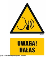 Tablice BHP - SIGNPROJECT GF071 - Uwaga! Hałas 700x1050 - miniaturka - grafika 1