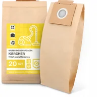 Worki do odkurzaczy - 20x Worek do Odkurzacza Kärcher T 10/1 eco!efficiency Papierowy Worki 2A-W - miniaturka - grafika 1