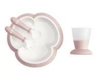 Zestawy naczyń dla dzieci - Baby Bjorn zestaw do karmienia Powder Pink - miniaturka - grafika 1