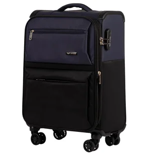 Walizka miękka kabinowa LOON Wings 19" BLACK / NAVY - Walizki - miniaturka - grafika 1