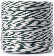 Artykuły masarskie - Nici wędliniarskie / przędza kolor biało-zielony 500g - miniaturka - grafika 1