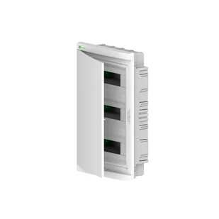 ELEGANT rozdzielnica 3x12M PE+N podtynkowa IP40, biały/ klapka biała - Rozdzielnie elektryczne - miniaturka - grafika 1