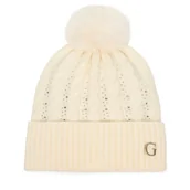 Czapki damskie - Czapka Guess AW5385 POL01 Biały - miniaturka - grafika 1