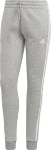 Spodnie damskie adidas Essentials 3-Stripes Fleece szare IL3282-L - Spodnie męskie - miniaturka - grafika 1