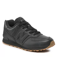 Buty dla dziewczynek - Sneakersy New Balance GC574NBB Czarny - miniaturka - grafika 1
