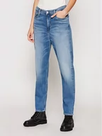 Spodnie damskie - Calvin Klein Jeansy K20K202985 Granatowy Slim Fit - miniaturka - grafika 1