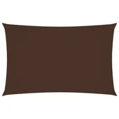 Parasole ogrodowe - vidaXL Prostokątny żagiel ogrodowy, tkanina Oxford, 2,5x5 m, brązowy vidaXL - miniaturka - grafika 1