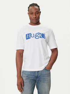 HUGO T-Shirt Nugix 50543485 Biały Regular Fit - Koszulki męskie - miniaturka - grafika 1