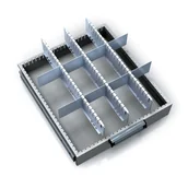 Pozostałe wyposażenie warsztatu - Alfa 3 Wewnętrzny podział szuflad MECHANIC, 2U, 12 przegród 1262799 - miniaturka - grafika 1