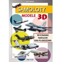 LITERAT Samoloty Modele 3D Wycinanki, naklejki, gra planszowa. Cuda z papieru