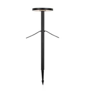 Lampy ogrodowe - Stojąca lampa zewnętrzna Garden na taras LED 5W czarna - miniaturka - grafika 1