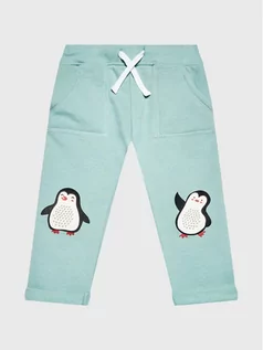Spodnie i spodenki dla dziewczynek - Blue Seven Spodnie dresowe 990054 Zielony Regular Fit - grafika 1