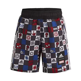 adidas, Dy SM Short, kostium kąpielowy, biały/lepszy szkarłat/Team Royal Blue/czarny, 910A, męski - Kąpielówki męskie - miniaturka - grafika 1