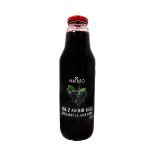 Sok z aronii 750ml Naturo - Soki i napoje niegazowane - miniaturka - grafika 1