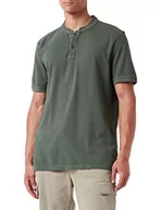 Koszulki męskie - camel active Męska koszulka polo, zielony (Leaf Green), 3XL - miniaturka - grafika 1