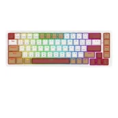 Klawiatury - Redragon Rammus K677 Pro Brown Switch Biało-brązowy - miniaturka - grafika 1
