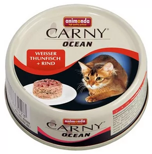 Animonda Carny Ocean 24 X 80 G Biały Tuńczyk Z Wołowiną - Mokra karma dla kotów - miniaturka - grafika 1