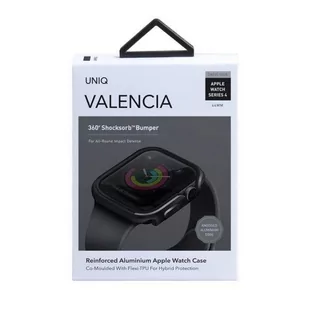 UNIQ etui Valencia Apple Watch Series 4/5/6/SE 44mm. szary/gunmetal grey - Akcesoria do smartwatchy - miniaturka - grafika 4