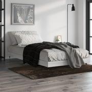 Łóżka - Rama łóżka, szary dąb sonoma, 100x200cm materiał drewnopochodny Lumarko! - miniaturka - grafika 1