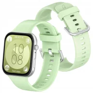 Akcesoria do smartwatchy - Pasek Bizon Strap Watch Silicone Pro do Huawei Watch Fit 3, jasnozielony - miniaturka - grafika 1