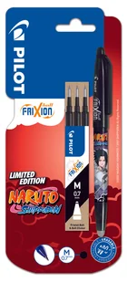 PILOT PIÓRO KULKOWE FRIXION BALL CZARNY 0,7 X1 + WKŁADY FRIXION X3 NARUTO - Pióra kulkowe - miniaturka - grafika 1