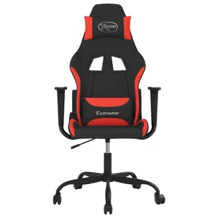 Lumarko Fotel gamingowy czarno-czerwony tkanina - Fotele gamingowe - miniaturka - grafika 4