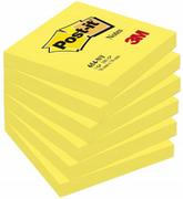 Etykiety samoprzylepne i bloki etykiet - POST-IT-3M Bloczek samoprzylepny POST-IT 654N) 76x76 mm 1x100 kart jaskrawy żółty - miniaturka - grafika 1