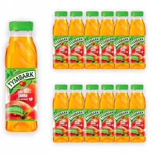Tymbark .Sok 100% jabłkowy 12x300ml - Soki i napoje niegazowane - miniaturka - grafika 1