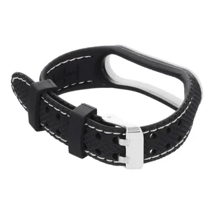 Pasek Lifestyle Braders do Xiaomi Mi Band 5 / 6 czarno-szary - Akcesoria do smartwatchy - miniaturka - grafika 6