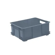 Pudła i pojemniki do przechowywania - Pojemnik Euro-Box Bruno L 20,5 l szary Keeeper - miniaturka - grafika 1