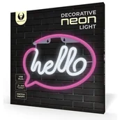 Pozostałe oświetlenie - Neon LED hello różowo-biały FLNE15 forever light - miniaturka - grafika 1