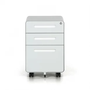 B2B Partner Mobilny kontener pod biurko, 3 szuflady, jasnoszary 908036 - Szafki biurowe - miniaturka - grafika 1