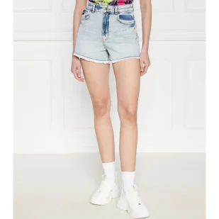 Versace Jeans Couture Jeansowe szorty | Skinny fit - Spodenki damskie - miniaturka - grafika 1
