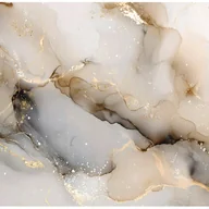 Fototapety - Fototapeta Marmur Złoto Glamour Beżowy 350x250 cm Tapeta Do Sypialni Salonu Kuchni Na Flizelinie - miniaturka - grafika 1