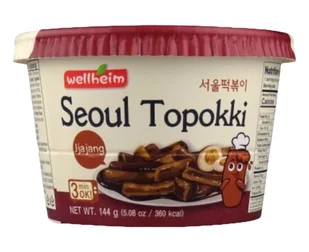 Wellheim Seoul kluski ryżowe Topokki Jjajang 144g - Szybkie dania obiadowe - miniaturka - grafika 1