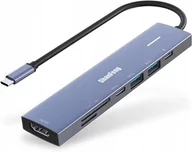 Huby USB - ShanFeng Hub USB C 4K 60 Hz, 7 w 1 adapter z HDMI, 100 W PD, 10 Gbps - miniaturka - grafika 1
