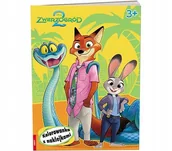 Kolorowanki, wyklejanki - Disney Zwierzogród 2 Kolorowanka z naklejkami NA-9142 - miniaturka - grafika 1