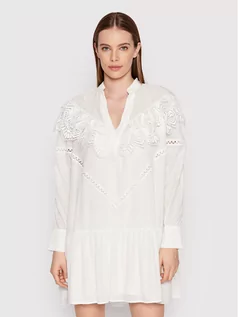 Sukienki - IRO Sukienka codzienna Dovy AQ137 Biały Regular Fit - grafika 1