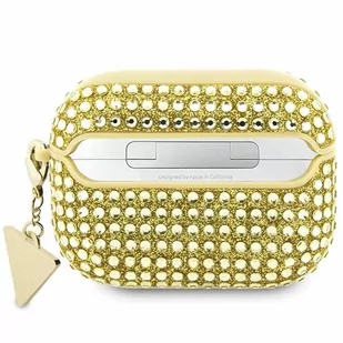 Guess GUAP2HDGTPD AirPods Pro 2 cover złoty/gold Rhinestone Triangle Charm - Akcesoria do słuchawek - miniaturka - grafika 2