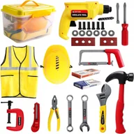 Mały majsterkowicz - Zestaw Narzędzi 33-Częściowy Narzędzia Prezent Dla Chłopca Młotek Klucze - miniaturka - grafika 1