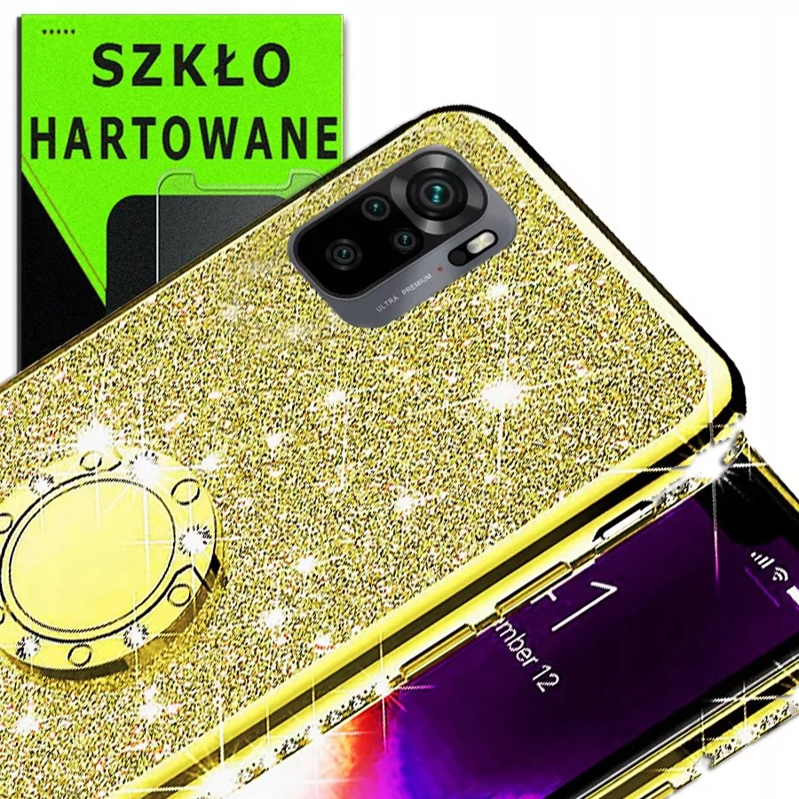 Etui OXYGEN BlinG do Redmi NOTE 10 + szkło 9H