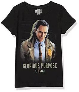 Marvel Glorious Purpose koszulka dziewczęca (1 opakowanie), Czarny, XL - Koszulki dla dziewczynek - miniaturka - grafika 1